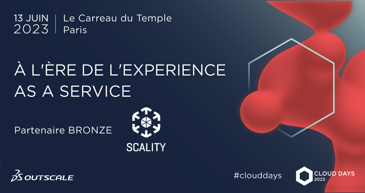 outscale_fr's tweet photo. 🔊 @scality revient aux #CLOUDDAYS en tant que sponsor BRONZE ! 🙌
📥 Partenaire #OOS, Scality propose une solution de #StockageObjet assurant la sécurisation des données
Venez échanger avec nos partenaires le 13 juin !
➡️ https://t.co/09C1QCMXAY
#event #cloud #objectstorage https://t.co/Cfj04rCx4V