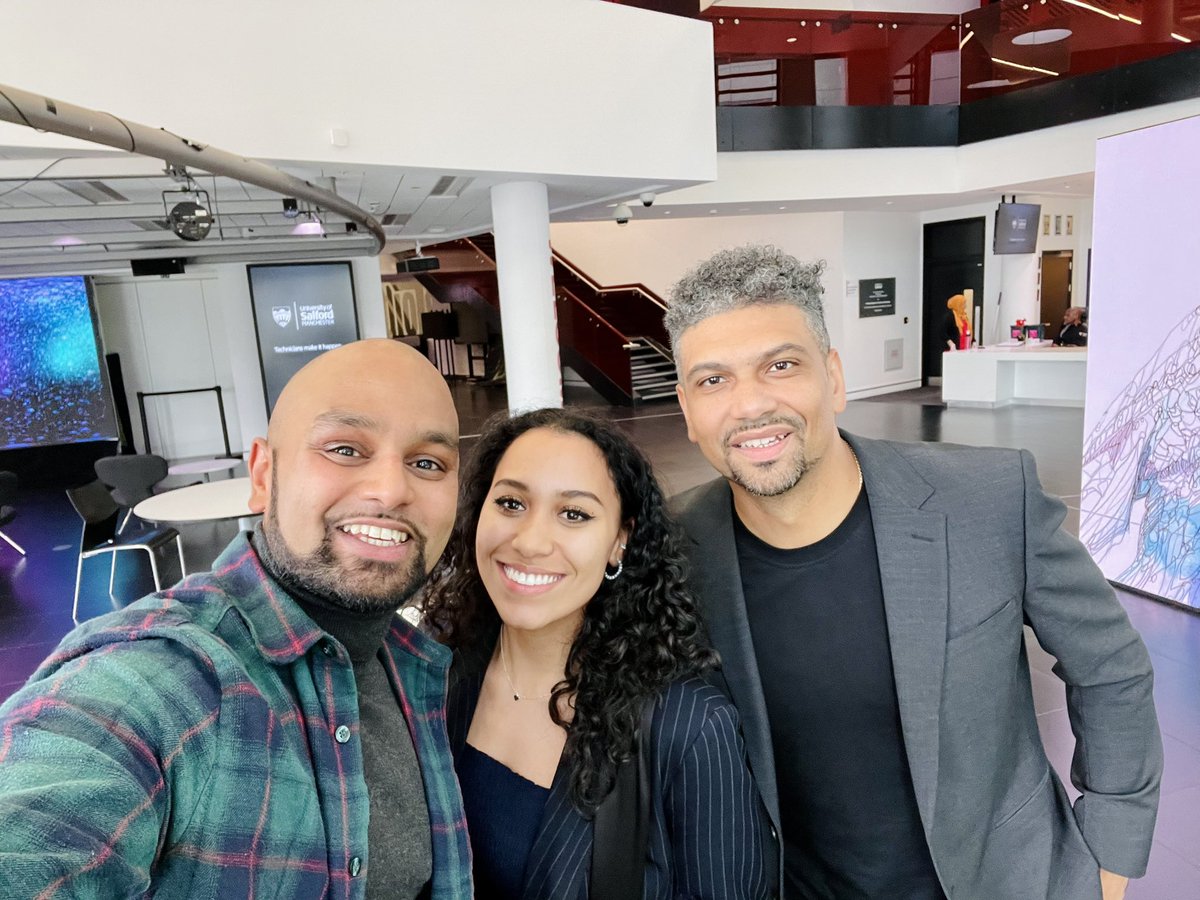 📍Manchester 

Refresh link-up between MD <a href="/Leon_Mann/">Leon Mann MBE</a> , <a href="/LozFerdinand/">Lauren Ferdinand</a> and new client @SannyR1985 👏🏽