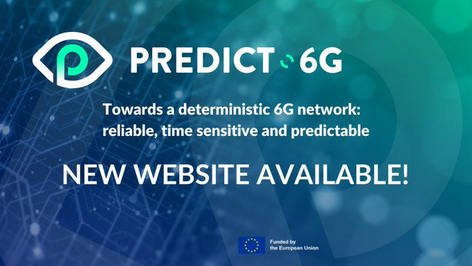 Predict6G's tweet photo. 🔛#PREDICT6G foresees to change the networking paradigm creating a deterministic #6G network -time sensitive, reliable & predictable- fostering new business cases and applications, and powering up the digitalization of the industry.
Learn more about us! ➡️https://t.co/m4pY4Xs42l https://t.co/TQ41OVIKWS