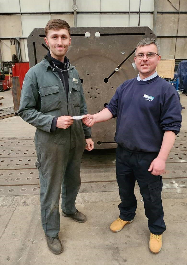 wecgroupltd's tweet image. We would like to say a well done to Kieran from our WEC Fabrication division, who has won the Welding Excellence Award for April and has received £100!  

Congratulations Kieran🎉 

Interested in Joining WEC Group?📷 
wec-group.com/current-vacanc…… 

#WorkWithWEC