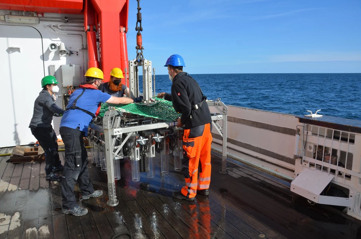 geobiodiversity's tweet photo. Remember the #AleutBio #Expedition mapping out the deep Bering Sea & the Aleutian Trench?🚢
New results of the expedition revealed for the first time the presence of the trace fossil #Paleodictyon at Subarctic latitudes and at depths over 4500 m.
👉 https://t.co/lM9Gxjd84S https://t.co/WXlNs2aFbo