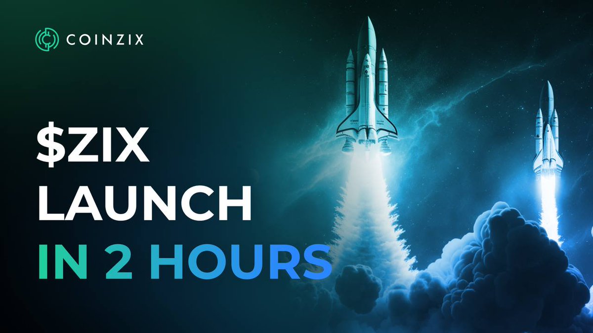 $ZIX listing today in 2 hours at 11:00 UTC!

$ZIX will be available for trading on these exchanges:

Contract Address (BSC): 0x48077400FAF11183c043Feb5184a13ea628Bb0DB 
• gate.io
• MEXC.com
• coinzix.com
• Pancakeswap.com