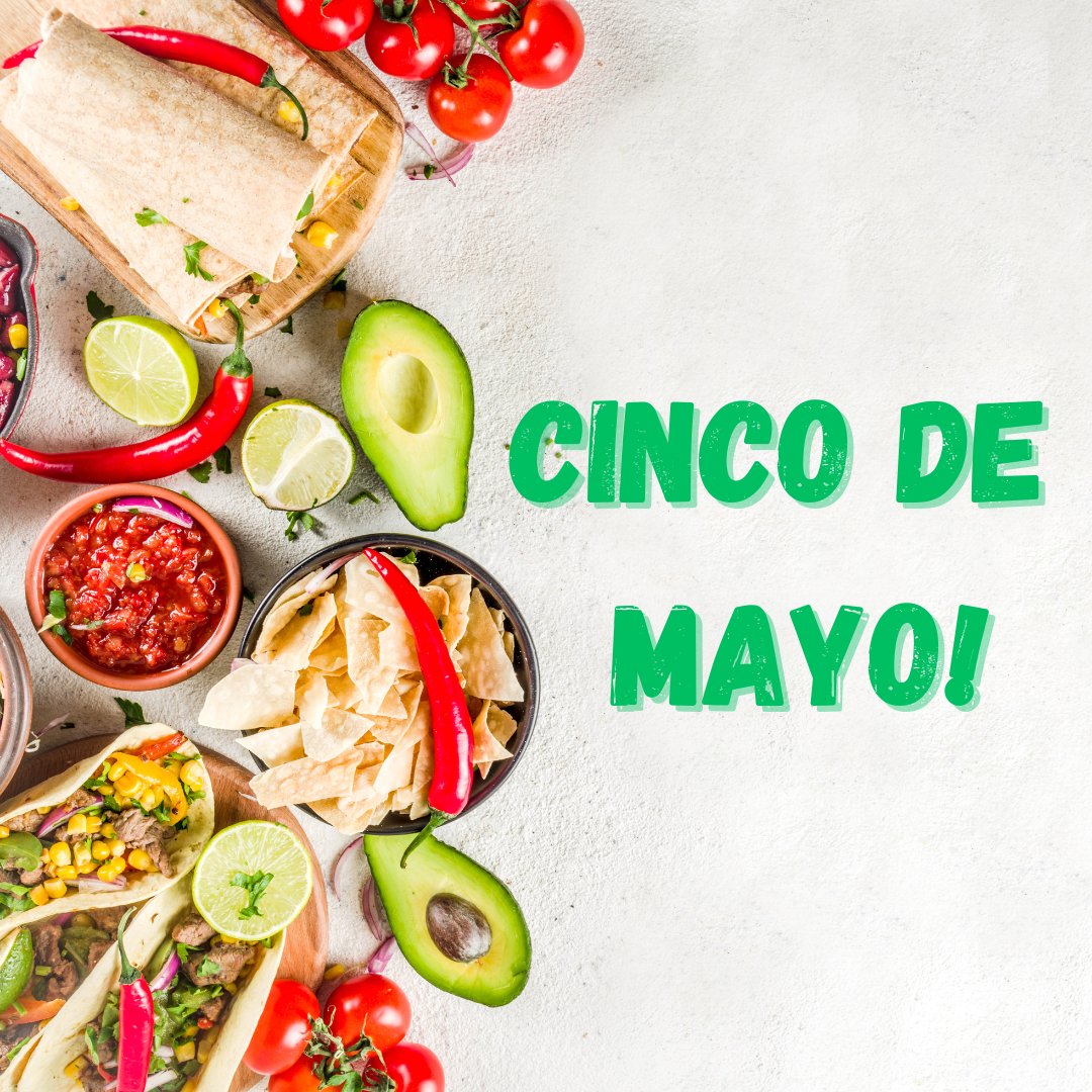 It's Cinco De Mayo! Come join us for a Mexican feast that will leave your taste buds tingling!

#greenwich #mexicanfood #taco #fajitas #lunch #lunchideas #food #graysons #cafe #studentlife #uniofgreenwich  #cincodemayo