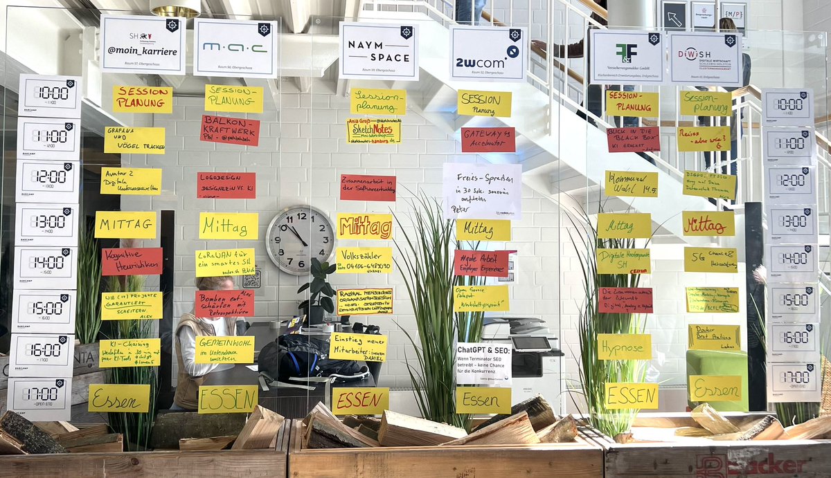 Die heutigen Sessions #bcfl23 #barcamp