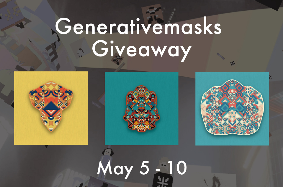metadimensions_'s tweet photo. @crypto_citizens @brtmoments @Japan_GAF ◤NFT「Generativemasks」が抽選で3名に当たる◢

1)@generativemasks / @Japan_GAF / @metadimensions_ を全てフォロー
2)#ShibuyaCCAG を表記
3)AR動画を付けてツイート

クリックで投稿(Tweet文を自動生成):https://t.co/1fAxYWVllF

ARの詳細:https://t.co/VW8ZC9iuDl

応募期間:5/5-5/10
#BRTokyo https://t.co/CXDGQZF6Dz