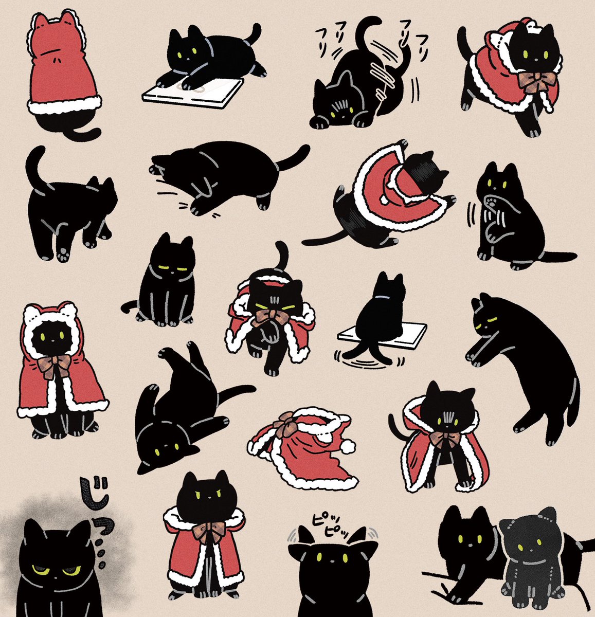 black cat cat no humans fur trim fur-trimmed hood hood fur-trimmed capelet  illustration images