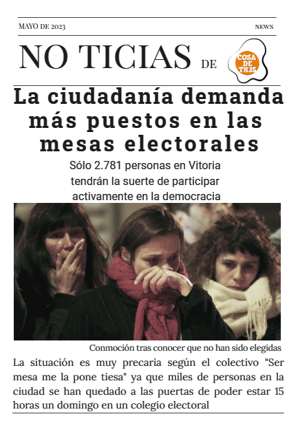 Mesa be a poco la democracia...