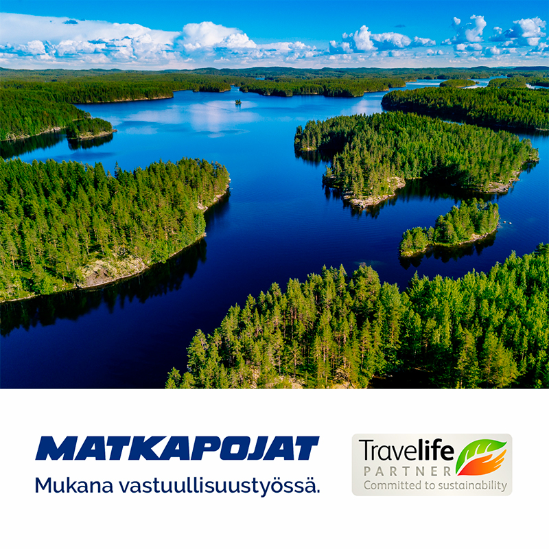 🌍 VASTUULLISUUSUUTISIA! Matkapojat Oy on saavuttanut Travelife Partner tason. Lue lehdistötiedote täältä: 
matkapojat.fi/vastuullisuus

🌍 SUSTAINABILITY NEWS! Matkapojat Oy achieves Travelife Partner level. You can read the media release from here: 
matkapojat.fi/vastuullisuus