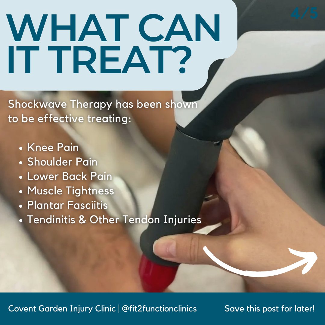 Fit_2_Function_'s tweet image. ⚡️Shockwave Therapy ⚡️

&amp;amp; before you ask, NO it doesn't send out an electrical current or shock you 🤣

Swipe through the slides to learn about one of our most effective treatments at Fit2Function 👊
⁠
#shockwavetherapy #shockwavetreatment