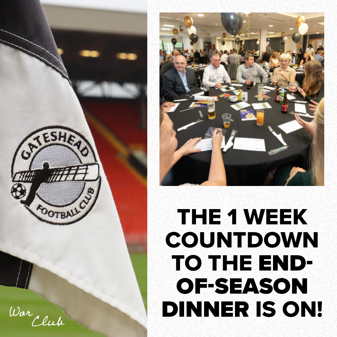 1 WEEK TO GO ⏳

The End-of-Season dinner and pre-Wembley celebration offers businesses across the borough the opportunity to come together and celebrate the club’s success this season.

Don’t miss out on a spot. Book your tickets today! 👇

bit.ly/420hTly