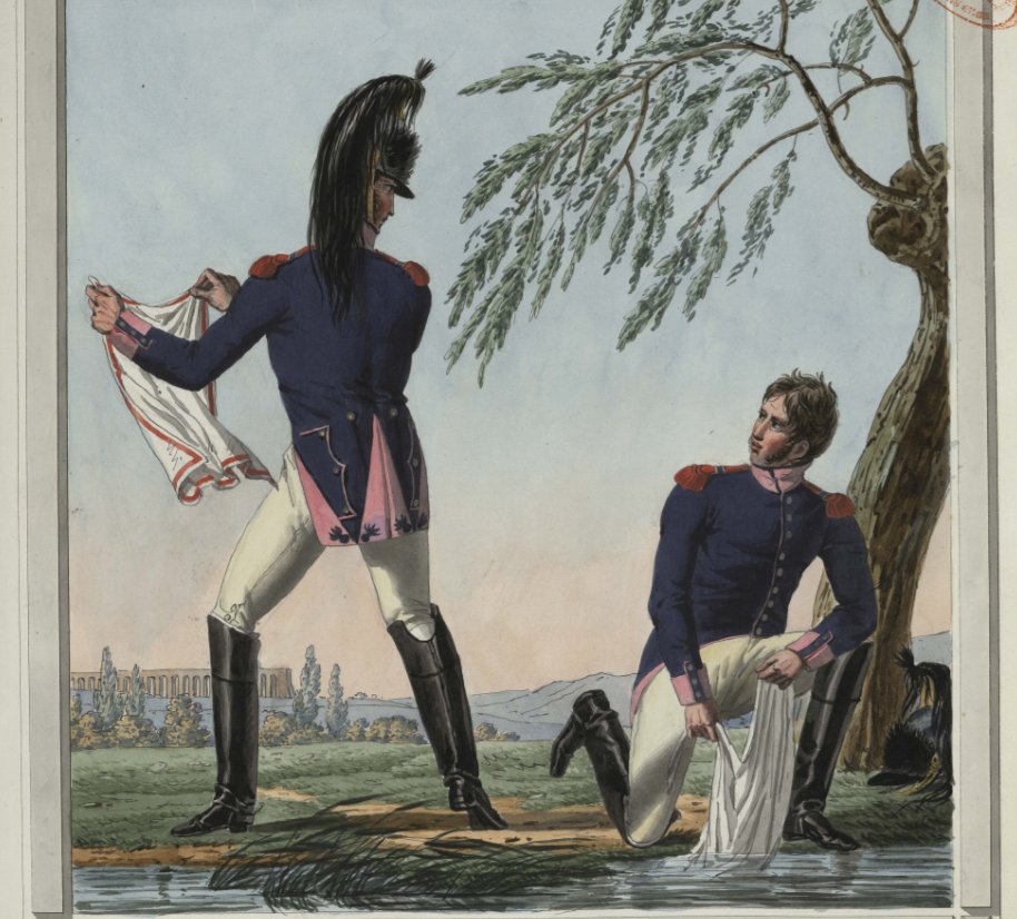MDHDefense's tweet photo. Rétrospective 18 – 5⃣mai 2⃣0⃣2⃣1⃣ - Exceptionnel fond du règlement sur l'habillement des hommes des troupes présenté à #Napoléon1er par le colonel #BARDIN @MDHDefense (onglet Arts et sciences militaires) @DeHistorique 
↘️ https://t.co/HMMbDYROy9 https://t.co/dftHeb9HLR
