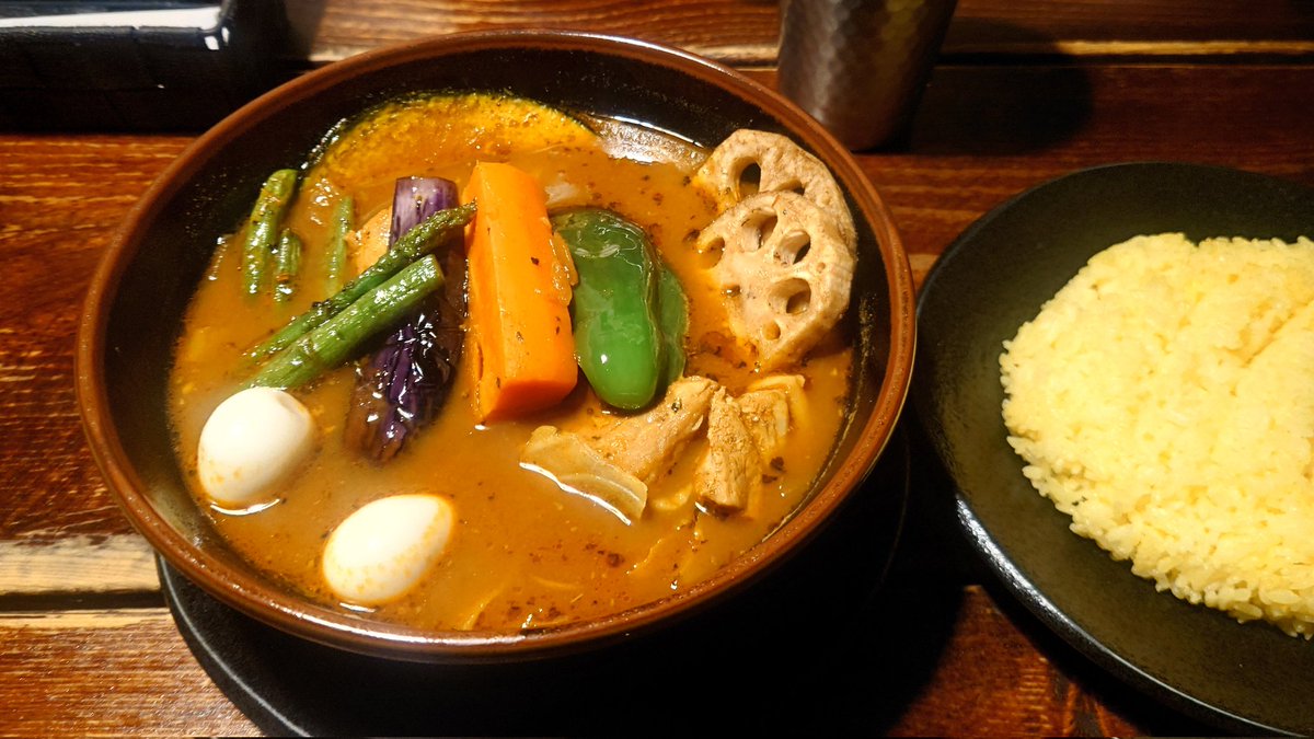 takasatoMA's tweet photo. アクアネタがないので…
本日のスープカレー🍛美味しゅうございました https://t.co/uIBaVvx4LJ