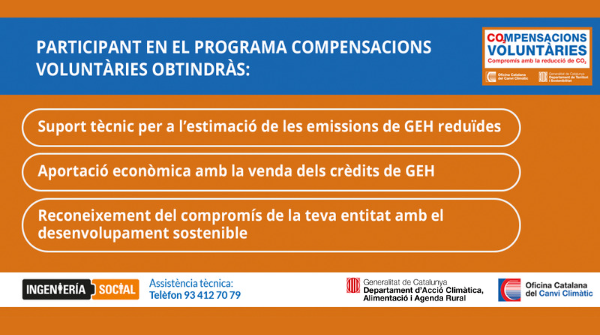 IngeniaSocial's tweet photo. 🌱 Per què participar en el Programa Voluntari de Compensació d'Emissions de GEH?
Perquè volem ser agent actiu de canvi i lluita contra l'emergència climàtica!
👉 Participa en la pròxima sessió informativa: https://t.co/IruR5olVGL
#CanviClimàtic #CO2mpensacions #mediambient https://t.co/blBMWC4Ich