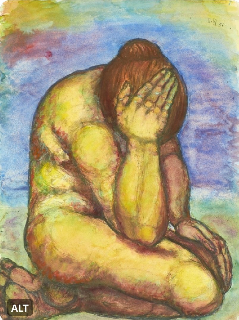 Letnapark's tweet photo. Ich bin wie ein Schmetterling unter Ameisen hier, bei diesen Spießbürgern, die nichts von Kunst verstehen und auch Kunst gar nicht brauchen. 
Ich aber hätte nie ohne sie leben können. - 1980 

Else #Meidner *2.9.1901 Berlin - 5.5.1987 London 

[Zwei Akte #WomensArt ] https://t.co/wVDghvMctx