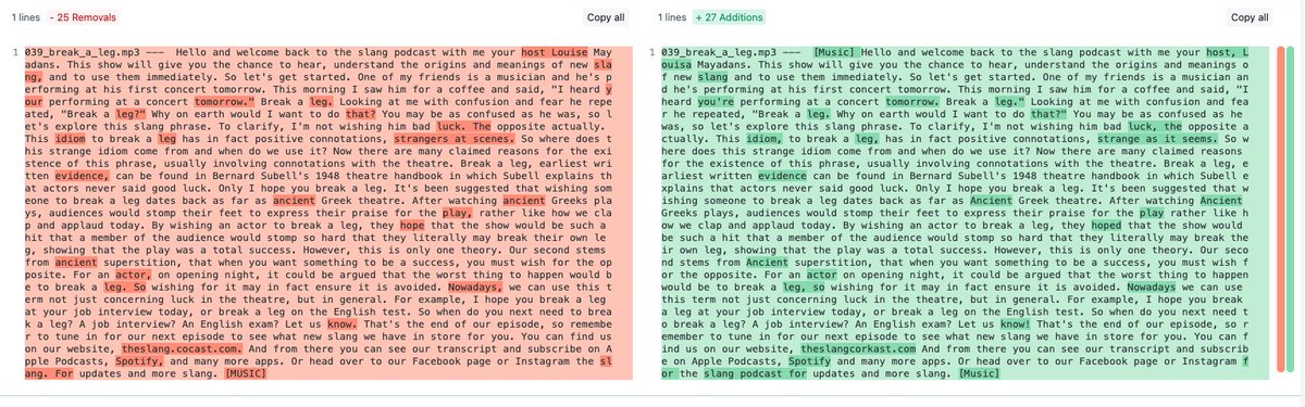 emanuele_r's tweet photo. 🚀 A couple of juicy improvements to the web version of https://t.co/iOViM2pRCe by @spreaker 

🔍 Transcriptions title to better recognize them in the history
���Export to PDF (you can see an example there)
✨ Better accuracy thanks to @ggerganov 5bit-q model https://t.co/jQ19cJgaW9
