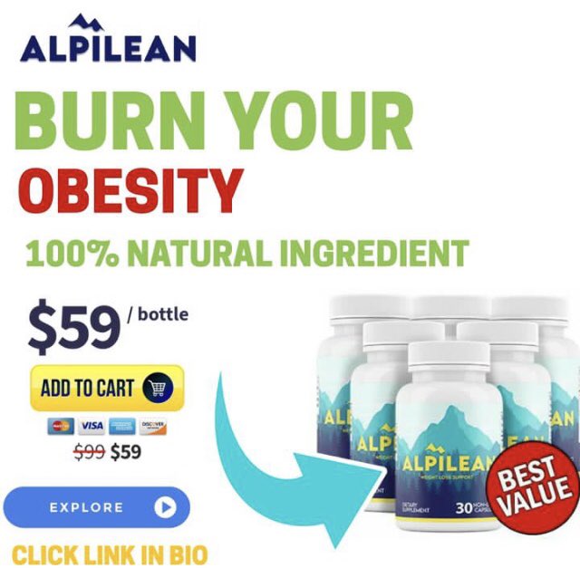 Alpilean_Help's tweet photo. The NEWEST and BEST-SELLING weight-loss supplement product for you! 

Alpilean INCLUDES:
✅Natural formula 
✅Plant ingredients 
✅Non-stimulants
✅Non-Gmo
✅Non-habit forming
✅Easy to swallow

Claim DISCOUNT:

https://t.co/e4n5TaSD1s https://t.co/WZlTIj1wJZ