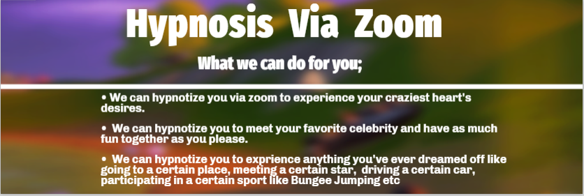 meetyourceleb's tweet photo. Deep down... what's your craziest desire?  Above all, what's do you want to experience?  We can make you experience this through hypnosis on zoom... Try us out 🔥 https://t.co/YrSx2nXEkW