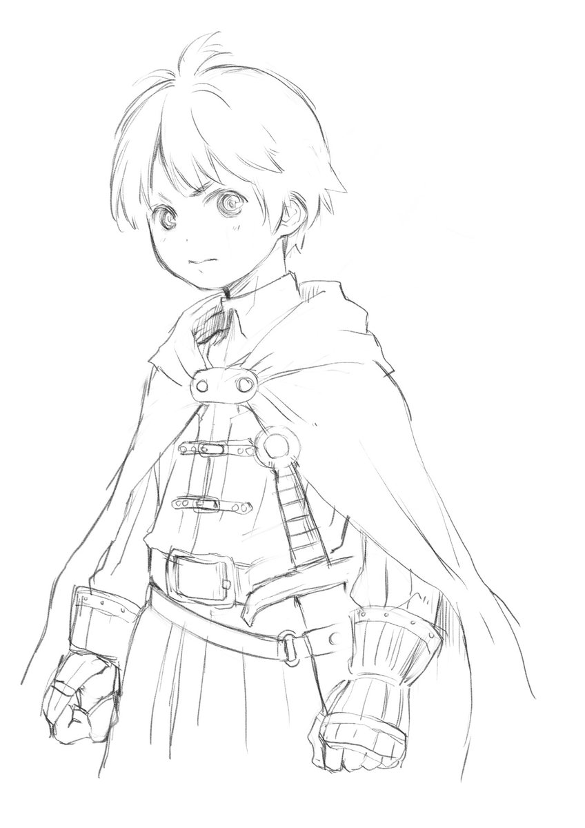 キャラデザ① ショタ勇者 https://t.co/Mpgqflsl4N