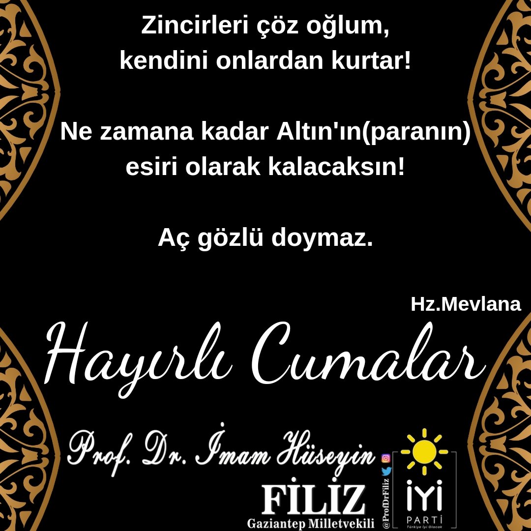 Prof. Dr. İmam Hüseyin FİLİZ (@profdrfiliz) on Twitter photo 
