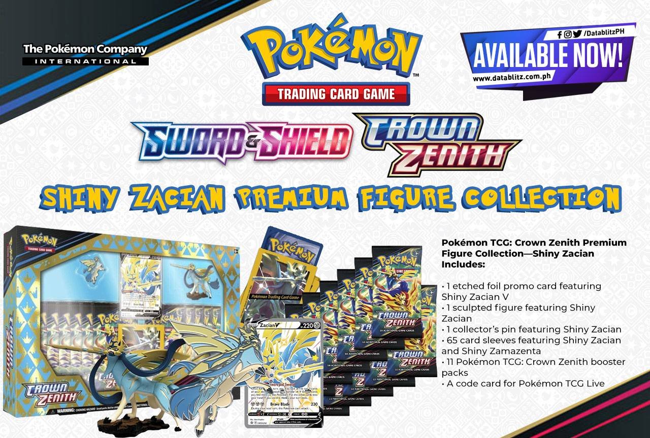 Pokémon TCG: Crown Zenith Premium Figure Collection (Shiny Zacian)