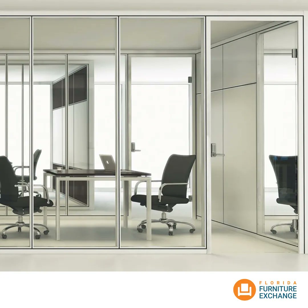 floridafurnex's tweet photo. Demountable glass and panel wall systems can change the way your office looks and feels, while giving you the private workspaces your team needs. Let us help you find the right configuration to add that touch of elegance to your brand. https://t.co/JXpJhFzJrz
