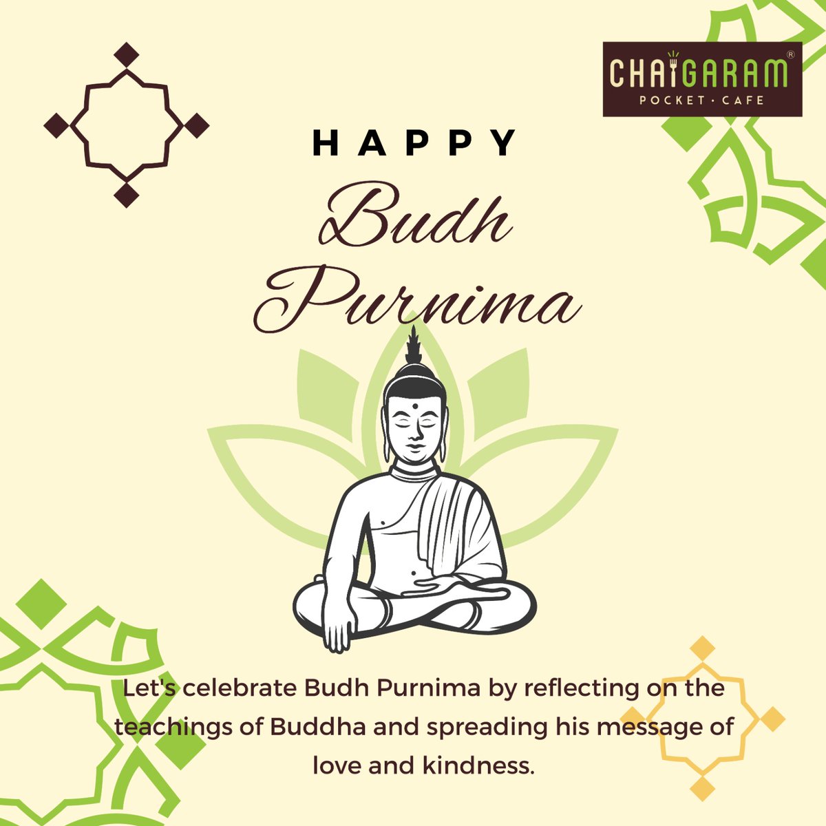 ChaiGaramCafe's tweet photo. Let's celebrate Budh Purnima by reflecting on the teachings of Buddha and spreading his message of love and kindness.

#budhpurima #budhpurnima🌚 #budhpurnima2023 #buddha #buddhism #buddhist #festival #celebrate #celebration #chaigaram #chaigaramcafe #chai #coffee #shakes https://t.co/vootcYUBMj