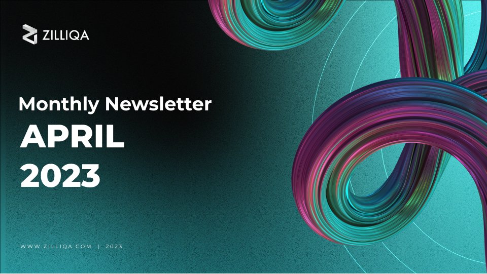 zilliqa's tweet photo. It's been a massive month for the Zilliqa network!

#EVM compatibility was launched on mainnet, bringing exciting new capabilities. We also shared info on Zilliqa 2.0 and saw exciting news from products across the ecosystem.

Check out the highlights from April below: https://t.co/YSjkuUQVwj

#blockchain #Zilliqa