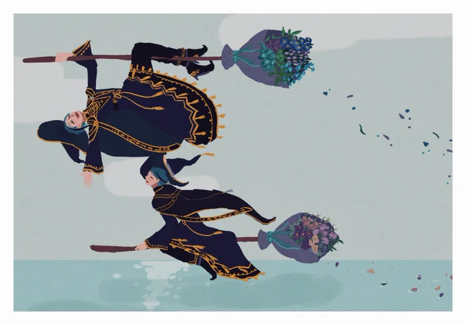 オキニの双子絵