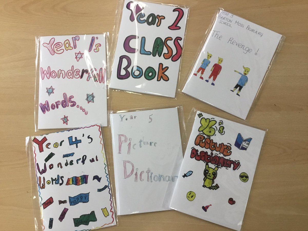 BartonMossCPS's tweet photo. Our books arrived! At @BartonMossCPS we are now authors and illustrators after making our own class books on World Book Day. Our new books are a fantastic addition to our book corners @woolley_mrs #BartonMossEnglish @Mrs_Morgs https://t.co/LcoeHvqbmx