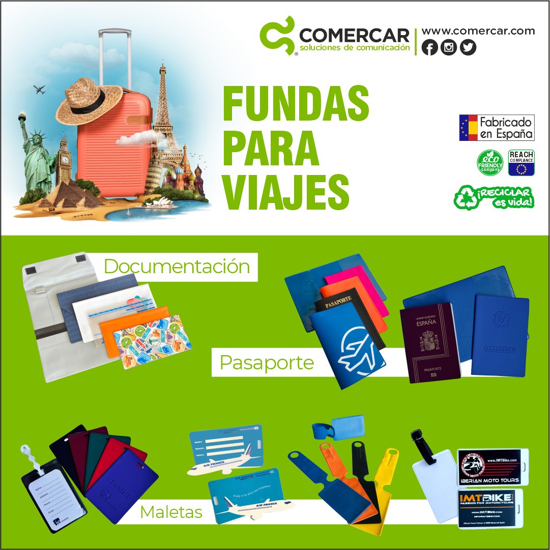 ComercarSC's tweet image. #Fundas para #viajes, detalle promocional para clientes de #agenciasdeviajes o empresas, protección del #pasaporte, identificación de #maletas y #documentación del viaje

#Comercar #SomosFabricantes 
#Comunicación #ComunicaciónVisual #Publicidad  #Marketing #Diseño #Merchandising