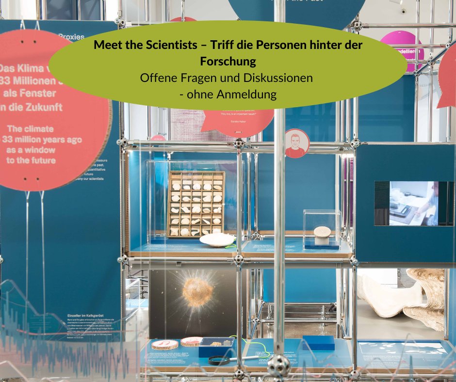 Senckenberg's tweet photo. 📢 Am Sonntag hast du die Gelegenheit unsere Expert*innen zu treffen. In der Ausstellung "Klimawissen schaffen– Was die Vergangenheit über die Zukunft weiß" kannst du Fragen stellen und in den Austausch mit Klimaforscher*innen kommen🗣️
📅07. Mai - 13 Uhr
👉https://t.co/z3rgadYw8o https://t.co/SjtAnpkHyS
