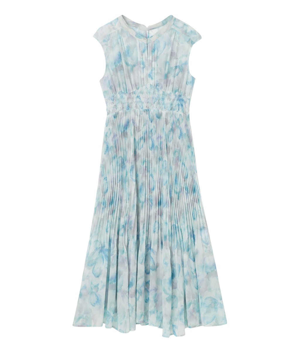 【橋本環奈さん着用カラー】ココディール　水彩花プリーツワンピース 橋本環奈ちゃんが番組で着てた【ココディールの水彩花プリーツ