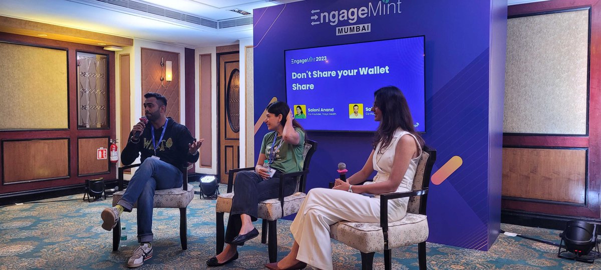 WebEngage's tweet image. &quot;At Traya, data is everything. We have all the data related to our customer&apos;s hair health and break it down into relevant segments to give them dynamic experiences and personalized journeys,&quot; says Saloni Anand, Co-Founder, @TrayaHealth

#EngageMint2023 #RetentionSimplified 🚀