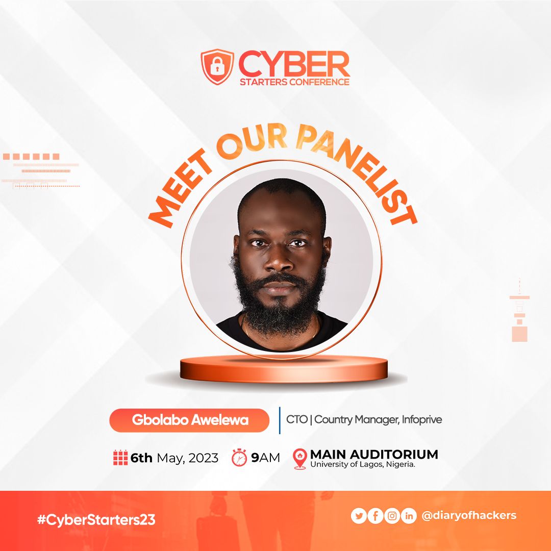 cybervergent's tweet image. Join our CTO @khal_lodbrok   tomorrow at the #CyberStarters Conference organized by @DiaryOfHackers   
Venue: Unilag main auditorium 
Time: 9 am. 
Don&apos;t miss out on this opportunity to learn from an expert in the field and enhance your cybersecurity knowledge. See you there!