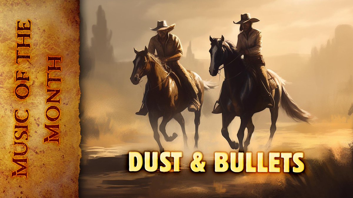 ToroneM's tweet image. #musicOfTheMonth It's called "Dust &amp;amp; Bullets". A #western #music that you can use for your role playing games for #exploration or #investigation phases. Good listening to all

#musicforrpg #musicforstreamer #instrumental #rpg
#tabletoprpg

youtube.com/watch?v=wPwbYo…