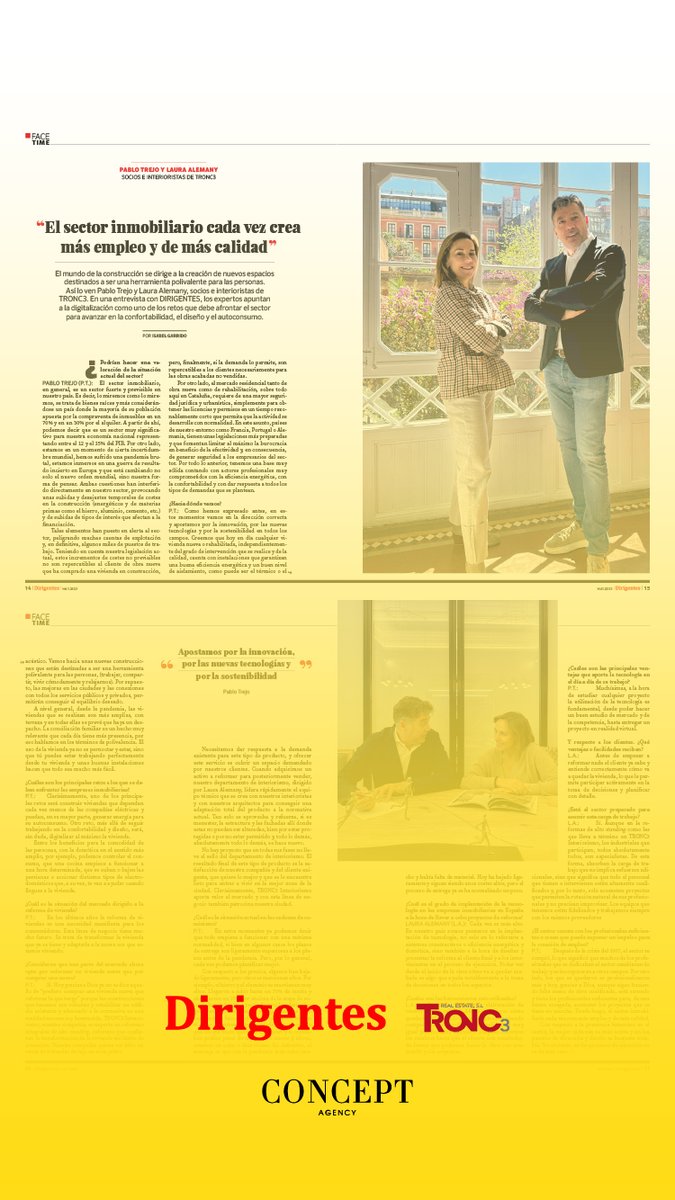 El auge del sector inmobiliario está creando nuevos puestos de trabajo y #TRONC3 nos habla de ello en el artículo de @DirigentesDg  disponible en formato digital 📰

dirigentesdigital.com/usuarios/compr…

#trabajo #sectorinmobiliario #articulo #digital