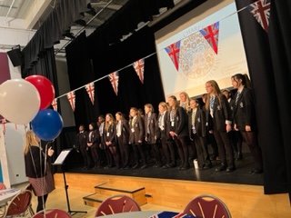 Llanwern_High's tweet photo. Llanwern High School Celebrating the Kings Coronation!  The celebration will run throughout the day. https://t.co/fJq7eqYpxS