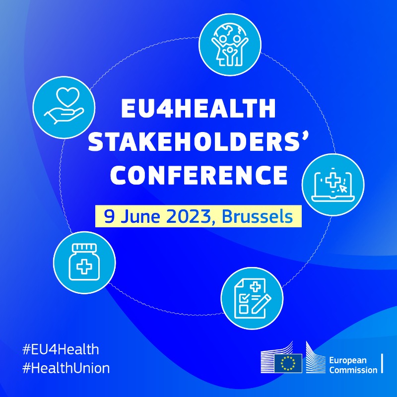 EU_Health's tweet photo. Save the date &amp; join @SandraGallina on 9 June at our #EU4Health Stakeholders' Conference with sessions on:

🔸Improving/fostering health
🔸Protecting people
🔸Better access to medicines &amp; medical devices
🔸More digital health systems 
🔸Exploring synergies

#HealhUnion