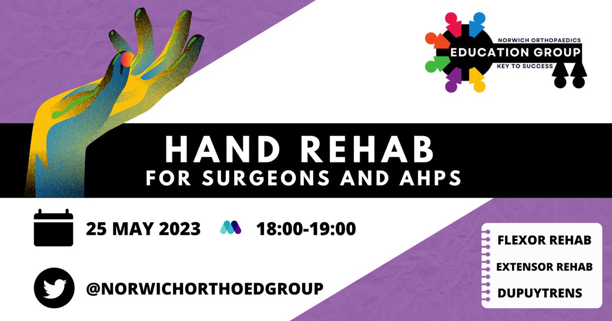 NorwichOrtho Education Group (@norwichorthoed) on Twitter photo Come and join <a href="/kenwongortho/">Ken Wong</a> <a href="/DrRoon/">Aaron</a> and team for a session on hand rehabilitation… everyone welcome! Sign up here: share.medall.org/events/hand-re… <a href="/eoeortho/">EoE Ortho</a> @RNOHRotation <a href="/PottRotation/">The Percivall Pott Orthopaedic Club</a> <a href="/BSSHand/">British Society for Surgery of the Hand</a> <a href="/bota_uk/">BOTA</a> <a href="/BAHTHandtherapy/">BAHT</a> <a href="/thecsp/">Chartered Society of Physiotherapy (CSP)</a> Come and join <a href="/kenwongortho/">Ken Wong</a> <a href="/DrRoon/">Aaron</a> and team for a session on hand rehabilitation… everyone welcome! Sign up here: share.medall.org/events/hand-re… <a href="/eoeortho/">EoE Ortho</a> @RNOHRotation <a href="/PottRotation/">The Percivall Pott Orthopaedic Club</a> <a href="/BSSHand/">British Society for Surgery of the Hand</a> <a href="/bota_uk/">BOTA</a> <a href="/BAHTHandtherapy/">BAHT</a> <a href="/thecsp/">Chartered Society of Physiotherapy (CSP)</a>
