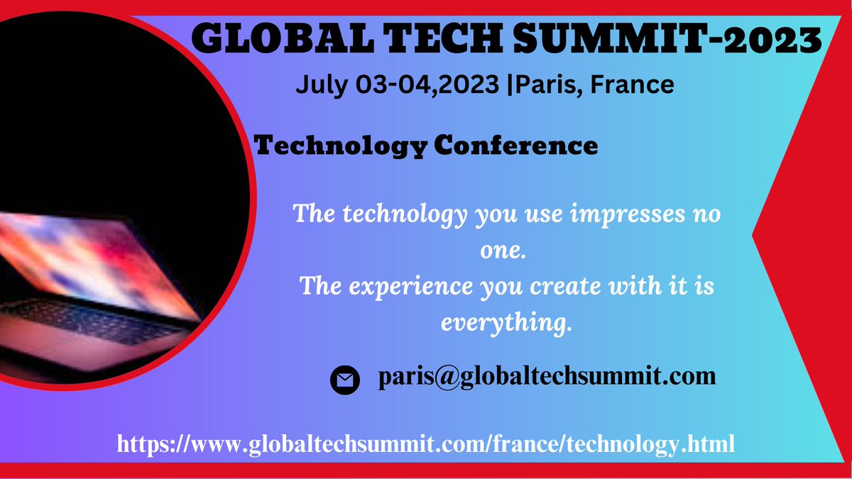 globaltech2023's tweet image. Get ready to be blown away by the latest in tech  &amp;amp; Innovation! Our #Global_Tech_Summit_2023 is the place to be if you want to stay ahead of the curve. Don&apos;t miss out on this incredible opportunity. #techsummit #innovation  #technology  #Science 
Insights: globaltechsummit.com/france/technol…