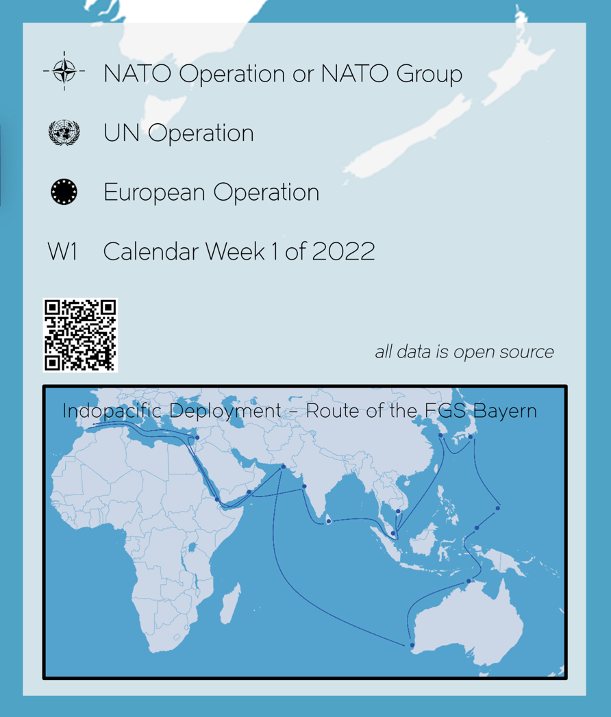 The German Navy #fleettracker world map shows the importance of international cooperation in the maritime domain &amp; displays not only national operations but also #NATO, #EU &amp; #UN operations with German participation. 
Want to see the whole map: t1p.de/99gcb