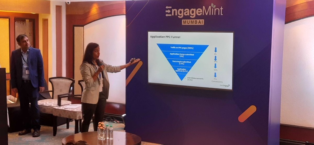 WebEngage's tweet image. &quot;People shy away from metrics because they just think its Maths,&quot; says Nidhi Saraswat, Head Of Digital Marketing, Strategy, and Growth, @tatacapital  

#EngageMint2023 #WebEngage #RetentionSimplified 🚀