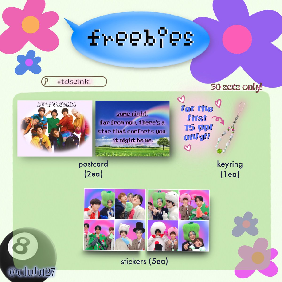 cIub127's tweet image. ♡ freebies by @cIub127 

✿ Location : axiata arena
✿ Date : 20 May 2023 
✿ Time and place : TBA

°•*⁀➷ rt + show this tweet 

[open for trade, dm for more info]

 #THEDREAMSHOW2_in_KL #TDS2inKL #THEDREAMSHOW2_in_KUALA_LUMPUR