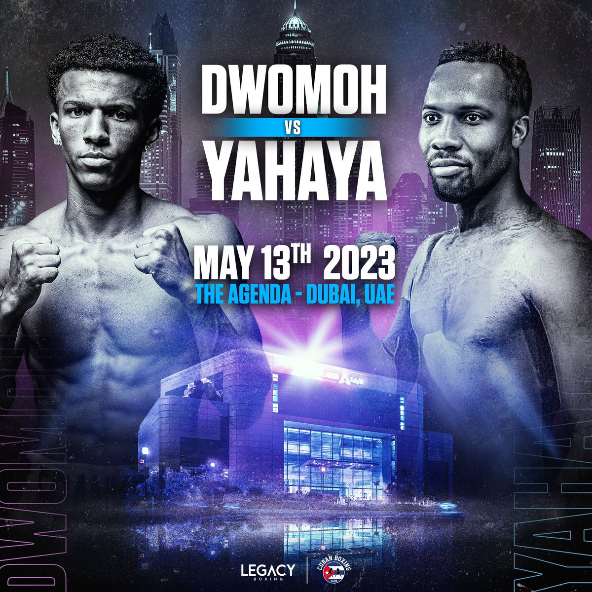 Fight Update! Franklyn Dwomoh vs Adam Yahaya 🥊 May 13th, 2023 @agendadubai Dubai, UAE 🇦🇪 #legacyboxing #franklyndwomoh #cubanboxing #dubai