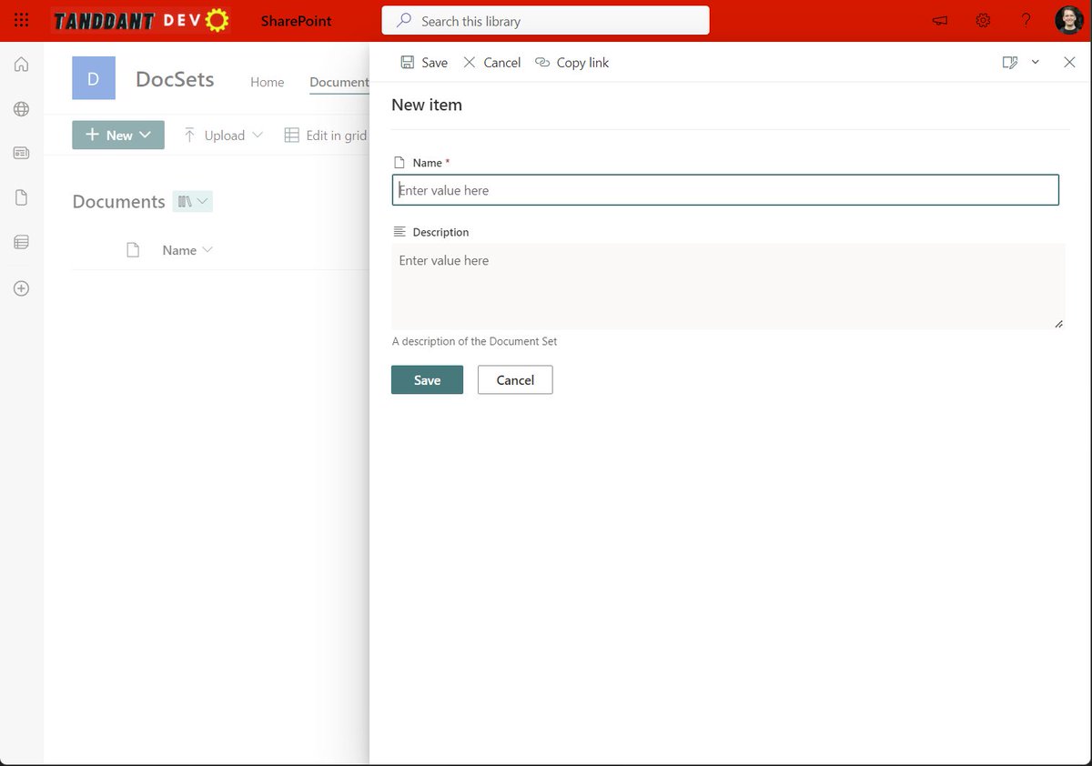 tanddant's tweet image. Working on a blog post about Document Sets and came across interesting behavior!
I seem to glitched SharePoint online - my document sets "new form" is now in modern UI, still works as expected!
I'll have to some digging as to what caused it, has anyone else seen this?
#SPhelp