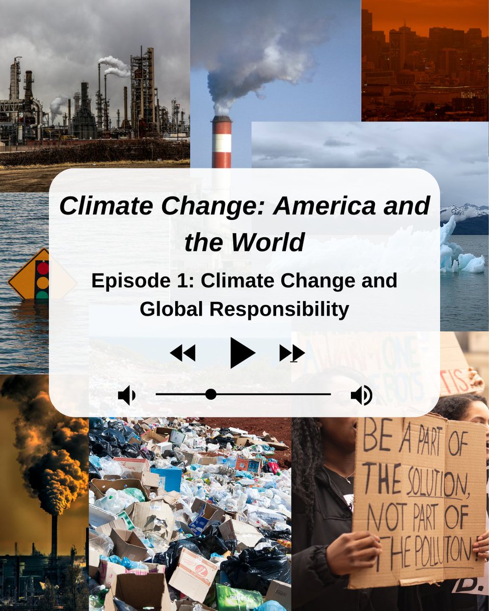 🌎Climate Change: America and the World Listen to the first episode of our brand new podcast series, in which @hochstet and @cwcallahan45 discuss the experiences of climate change in the Global North and Global South 🟢 spoti.fi/3HJMe09 ☁️ bit.ly/3LY48i8