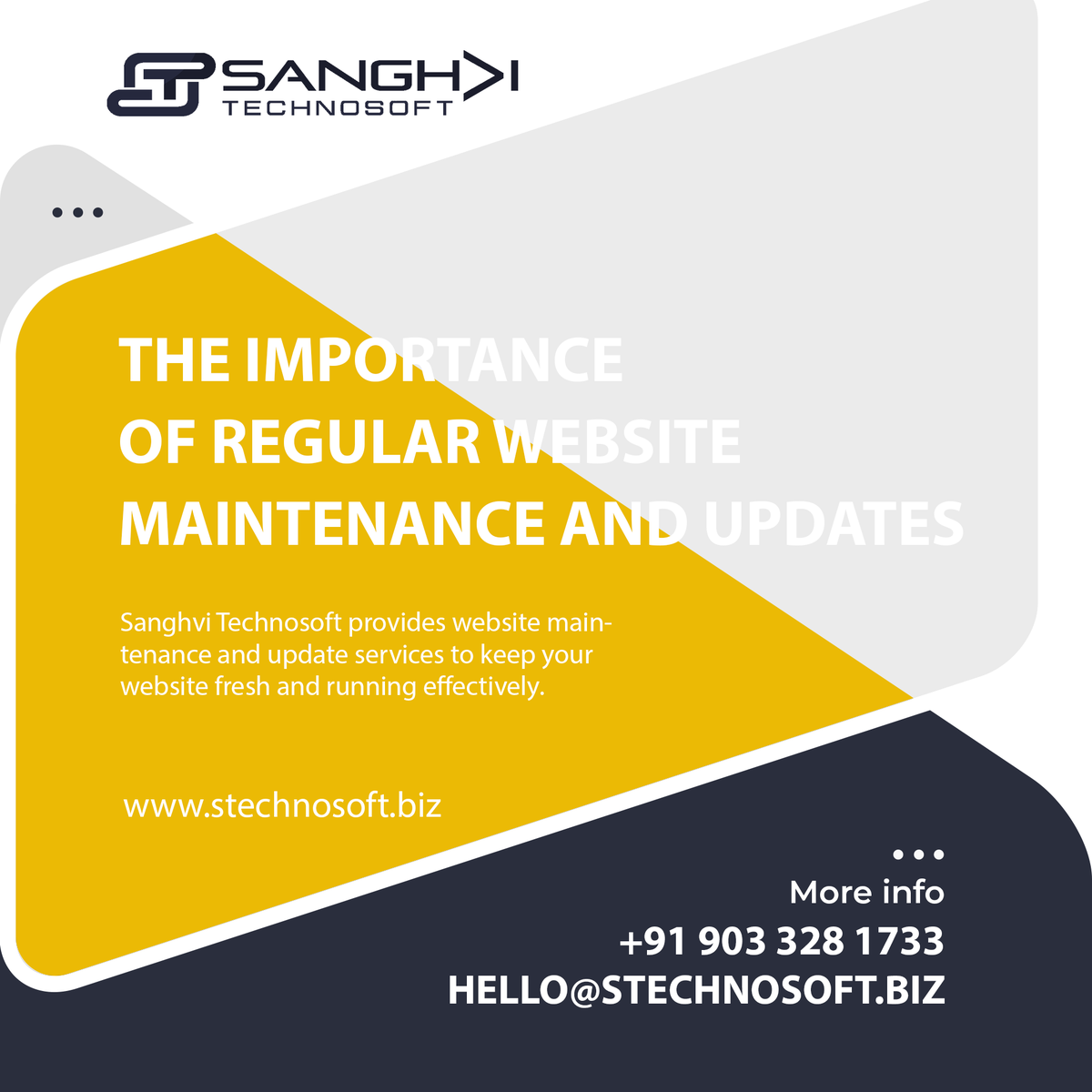 The importance of regular website maintenance and updates

#WebsiteMaintenance #WebsiteUpdates #WebDesign #DigitalMarketing #SEO #WebsiteSecurity #UserExperience #OnlinePresence #TechTrends #WebsitePerformance #WebsiteOptimization #WebsiteManagement