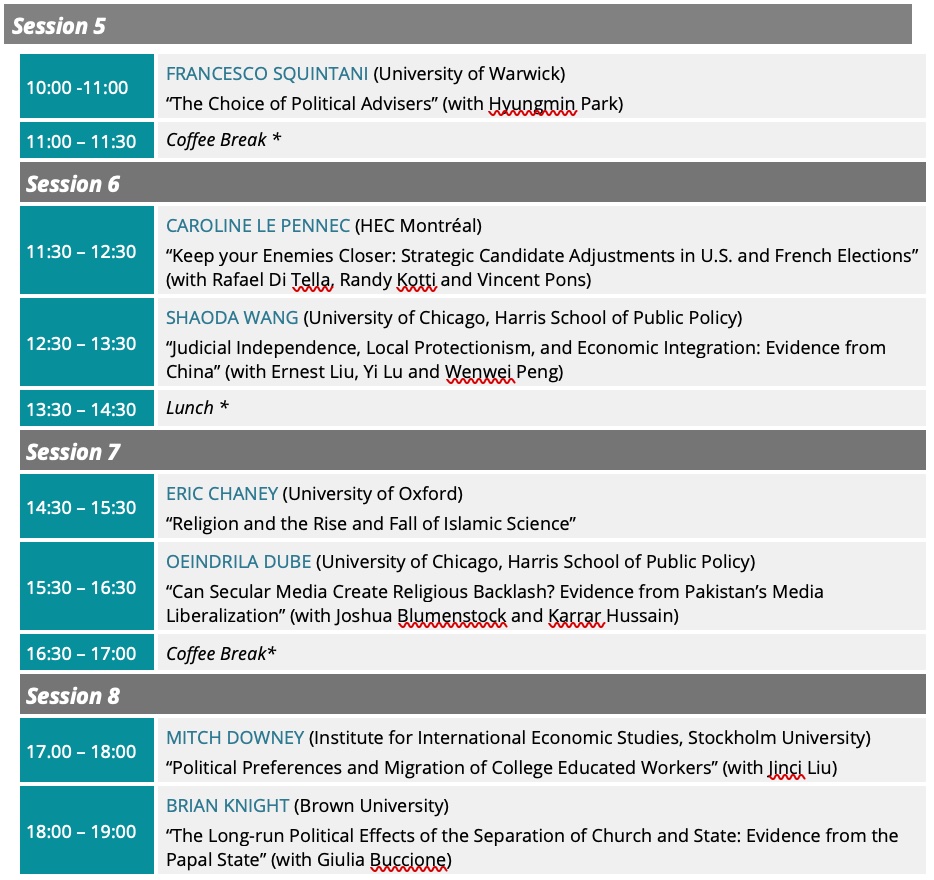 Gianmarco León-Ciliotta (@gianmarco_leonc) on Twitter photo The program for the Political Economy workshop at the <a href="/bse_barcelona/">Barcelona School of Economics</a> #SummerForum is out!!! Looking forward to two fun days in June!
Coorganized w/ G. Ponzetto, M Petrova, <a href="/renikolopov/">Ruben Enikolopov</a> , <a href="/RDurante_2020/">Ruben Durante</a>, S Shalegia The program for the Political Economy workshop at the <a href="/bse_barcelona/">Barcelona School of Economics</a> #SummerForum is out!!! Looking forward to two fun days in June!
Coorganized w/ G. Ponzetto, M Petrova, <a href="/renikolopov/">Ruben Enikolopov</a> , <a href="/RDurante_2020/">Ruben Durante</a>, S Shalegia