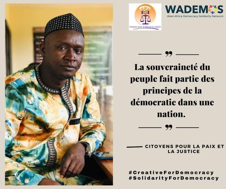 CitoyensPaix's tweet photo. #democratie
CPJ GUINÉE  exprime toute sa reconnaissance envers Monsieur Yansané pour avoir accepté de soutenir cette campagne en faveur de la promotion des pratiques démocratiques en Guinée. 
#CréativeForDémocracy 
#solidaritépourlademocratie 
@WADEMOSnetwork https://t.co/y4t4K3ZD6J