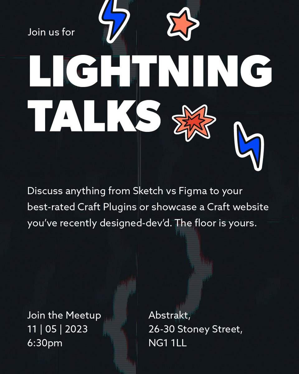 craftcmsnotts's tweet image. We&apos;re back on 11th May @ 6:30 pm

Expect lightning talks ⚡️ 

Got a question you wanna ask? 
A project you wanna show off? 
A plugin that simplifies your dev?  

Get ready to take the floor and chat.  See ya there meetup.com/craft-cms-nott…

#craftcms